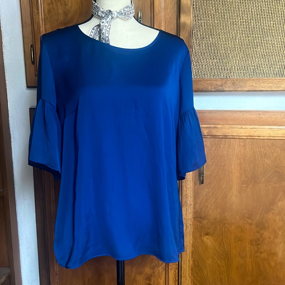 CAbi Royal Blue Women’s Blouse. Size M
